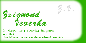 zsigmond veverka business card